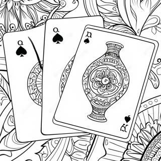 Playing Cards Coloring Page 32279-16719