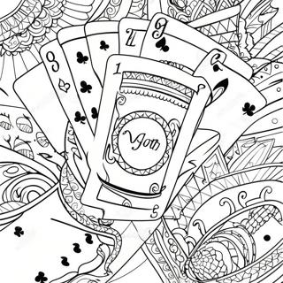 Playing Cards Coloring Page 32279-16720