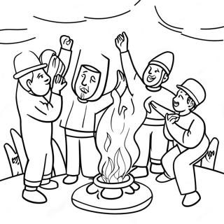 Lag Baomer Celebration Coloring Page 32289-16726