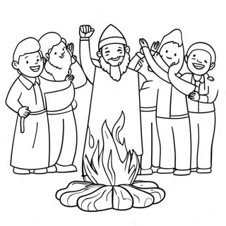 Lag Baomer Celebration Coloring Page 32289-16727