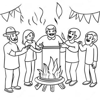 Lag Baomer Celebration Coloring Page 32289-16728