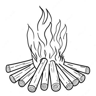 Lag Baomer Bonfire Coloring Page 32290-16729