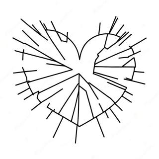 Shattered Heart Broken Heart Coloring Page 32299-16736