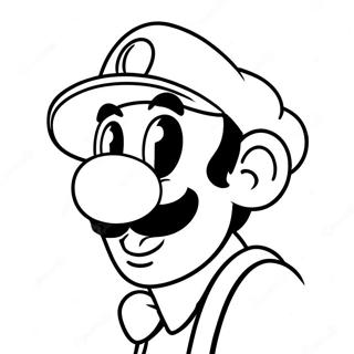 Luigi In Action Coloring Page 3229-2639