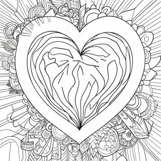 Melancholic Shattered Heart Coloring Page 32300-16737