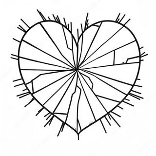 Melancholic Shattered Heart Coloring Page 32300-16738