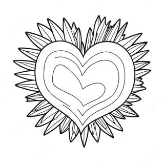 Melancholic Shattered Heart Coloring Page 32300-16739