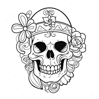 Skull Tattoo Coloring Page 32329-16758