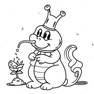 Alice In Wonderland Caterpillar Smoking Hookah Coloring Page 32339-16766