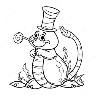 Alice In Wonderland Caterpillar Smoking Hookah Coloring Page 32339-16768