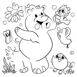 Joyful Animals Coloring Page 32350-16778