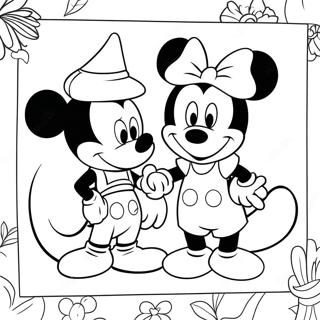 Mickey And Minnie Coloring Page 32369-16790