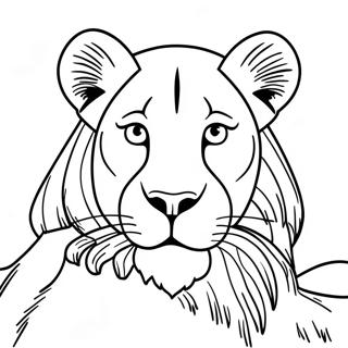 Lioness Coloring Pages