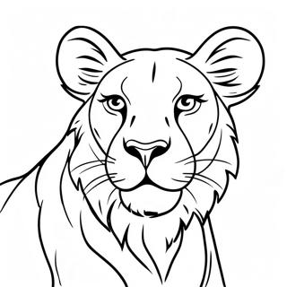 Lioness Coloring Page 32379-16798