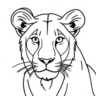 Lioness Coloring Page 32379-16799