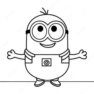 Happy Kevin Minion Coloring Page 32390-16809