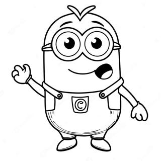 Happy Kevin Minion Coloring Page 32390-16811