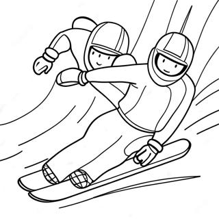 Winter Sports Coloring Page 32399-16814