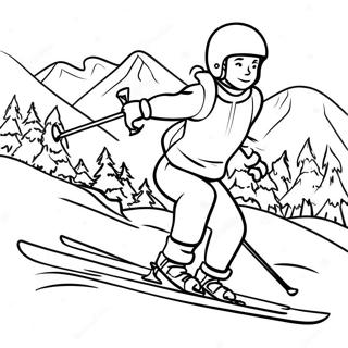 Winter Sports Coloring Page 32399-16815