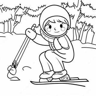 Winter Sports Coloring Page 32399-16816