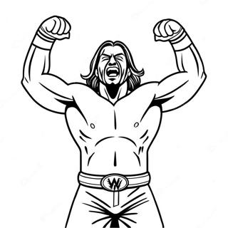 Dynamic Wwe Wrestler Action Coloring Page 3239-2646