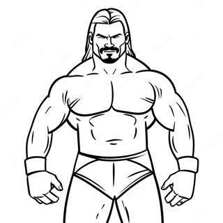 Dynamic Wwe Wrestler Action Coloring Page 3239-2647