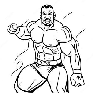 Dynamic Wwe Wrestler Action Coloring Page 3239-2648