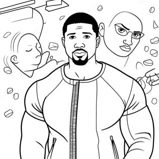 Ice Spice And Michael B Jordan Coloring Page 32419-16831