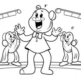 Ice Spice Singing On Stage Coloring Page 32420-16834