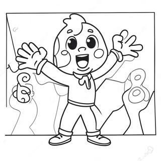 Ice Spice Singing On Stage Coloring Page 32420-16836