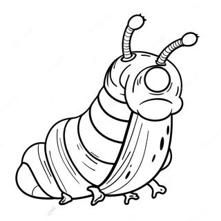 Larva Coloring Pages