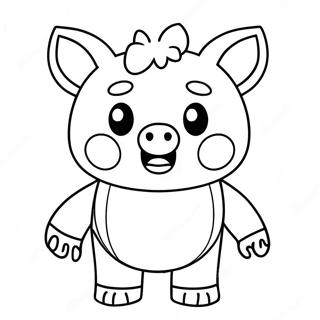 Creepy Roblox Piggy Character Coloring Page 32471-16865