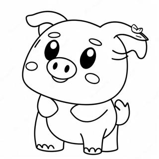 Creepy Roblox Piggy Character Coloring Page 32471-16866