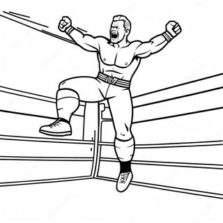 Wwe Wrestler Jumping On Opponent Coloring Page 32511-16898