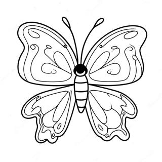 Colorful Butterfly Pollinator Coloring Page 32542-16914