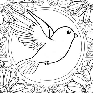 Elegant Dove Flying Coloring Page 32562-16930