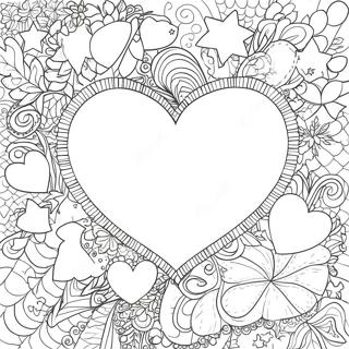 Hearts And Stars Coloring Page 32601-16959