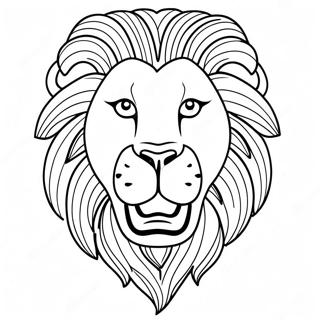 Majestic Lion Roaring Coloring Page 32612-16971