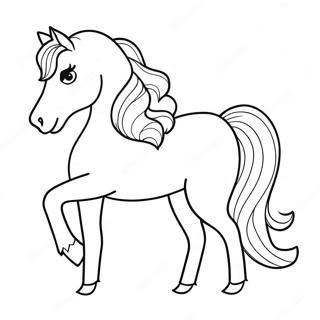 Barbie Horse Coloring Page 32621-16976