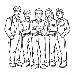 Backrooms Characters Coloring Pages