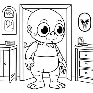 Creepy Backrooms Character Coloring Page 32672-17017