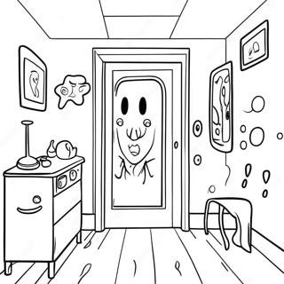 Creepy Backrooms Character Coloring Page 32672-17018