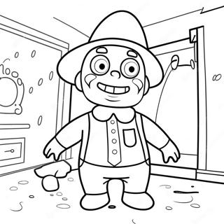 Creepy Backrooms Character Coloring Page 32672-17019