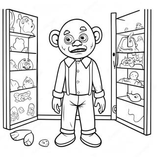 Creepy Backrooms Character Coloring Page 32672-17020