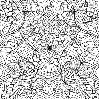 Tessellation Geometric Coloring Pages