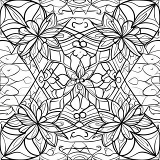 Tessellation Geometric Design Coloring Page 32681-17022