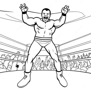 Wwe Wrestler Jumping On Opponent Coloring Page 3269-2670