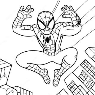 Spiderman With Colorful Eggs Coloring Page 32712-17050