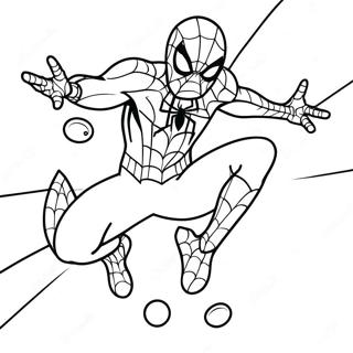 Spiderman With Colorful Eggs Coloring Page 32712-17051