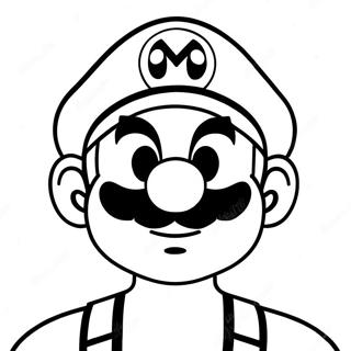 Mario Face Coloring Page 32721-17055